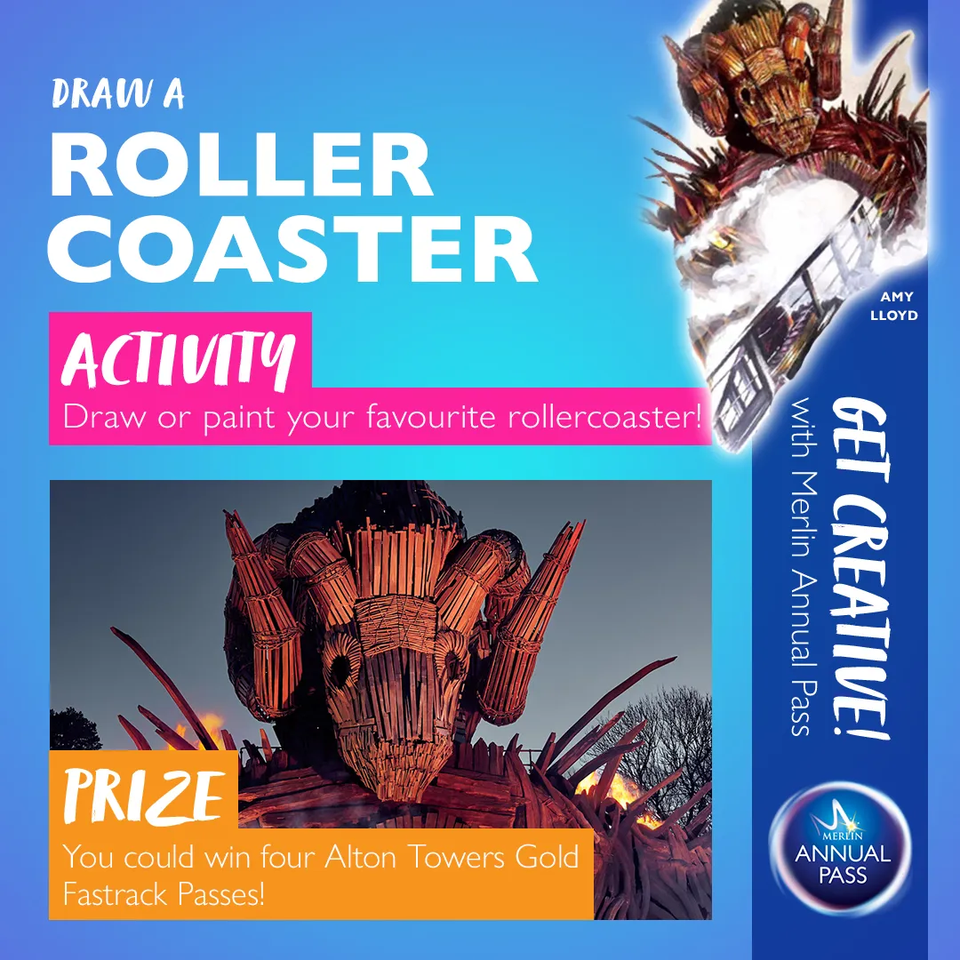 Get Creative with Merlin Annual Pass Activity 3: Draw a Rollercoaster